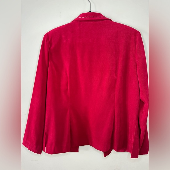 Leslie Fay women’s red blazer size 12 - Picture 2 of 4